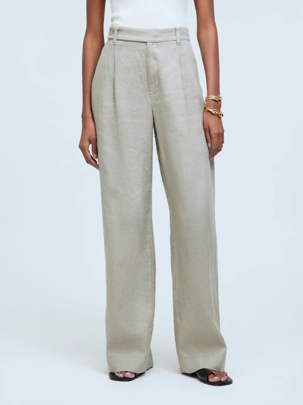Madewell Harlow Wide Leg Linen Pant